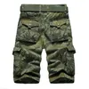 Pantaloncini da uomo Camouflage Camo Cargo Shorts Uomo 2023 Pantaloncini casual da uomo nuovi Pantaloncini da lavoro larghi da uomo Pantaloni corti militari da uomo Plus Size 29-44