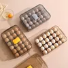 Lagerung Flaschen 24 Grid Eier Box Mit Deckel Eier Tablett Knödel Schublade Küche Organizer Container Kühlschrank Anti-kollision