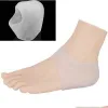 Silikonowe nawilżające żelowe skarpetki pięty pęknięte stopy stóp pielęgnacja skóry narzędzie dla mężczyzn i kobiet