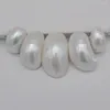 Pendant Necklaces Natural White Pearl Shell Jewelry Bead Strand 5PCS S182