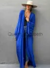 Abiti casual Solid Beach Cover Up Women Self Belting Wrap Kimono Dress Costume da bagno 2022 New Robe Summer Beachwear Factory Supply J230614