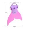 Fins Gloves Children Swimming Fins Kids Mermaid Flippers Diving Feet Monofin Whale Tail Silicone Flippers Swimming Gear Accessories 230613