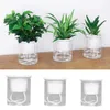 Planters Pots Set Flower Pot Plastic Double Round Shape Plant Container Reusable Water-Absorbing Vegetable Pot R230614