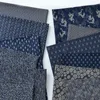 Tyg Navy Pure Cotton Fabrics Tea Art Japanese Materials Handgjorda kläder Geometri Digital Printing Tyg av halvmätare 230613