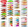 Iscas Iscas 56 pçs/lote Todo-Poderoso Isca de Pesca Mista Conjunto de Iscas com Ganchos Wobbler Crankbaits Swimbait Minnow Iscas Difíceis Spinners Carpa Pesca 230613