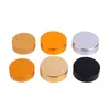 Amber Glass Cosmetic Cream Bottles Round burkar flaska med vita inre foder PPFOR handkroppskräm 5G till 100 g VCORM