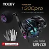 Baitcasting Reels Noeby 1200 Pro Reel 10 1 Lagers 12kg Max Drag Aluminium Frame Zoetwater Zoutwater Jigging Vissen 230613