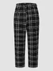 Pantalon Finjani Noir Plaid Casual Straight Summer Loose Chic Elegant Women Plus Size Flared