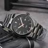 Zegarek dla mężczyzn Tisso Nowe męskie zegarki Trzy igły automatyczny zegarek mechaniczny Top marka stalowa pasek mody prx s