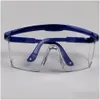 Ochrona oka okulary bezpieczeństwa gogle laboratoryjne okulary okularne przezroczyste soczewki w miejscu pracy przeciw kurzu zapasy upuszczenie dostawy biuro szkolne autobus dhejn