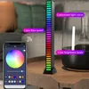 Luzes noturnas Música RGB Controle de som LED Light App Captador Ativado por voz Ritmo Cor Ambient Bar