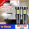 Novo 2pcs Car Canbus Error Free 921 LED Reverse Light W16W T15 Lâmpadas de backup para Nissan NV1500 2016