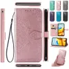 Custodie per Samsung S20 Lite S21 S22 S23 Plus S30 Ultra S20FE S21FE Fiori in pelle PU con porta carte di credito Slot per contanti Fibbia magnetica