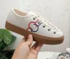 2023ss Designer Canvas Heren Tortuga Schoenen Jumbo Maxi High-Top Sneakers 703034 Camel New Sup Rubberen zool Interlocking G Witte stof Low Top Trainer