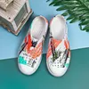 Sandals Print Girl Boy Sandals Unisex EVA Summer Children Shoes Hollow Cutout Slip On Beach Comfortable Soft Anti-Slip Kids Shoes 230614