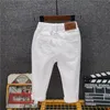 Jeans Boys 'Jeans Edition White Broken Caverns Cowboy Trousers Jeans Kids Baby Boy Jeans Children's Denim Streetwear 230614