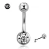 Labret läpppiercing smycken 10pcs20pcs50pcs g23 navel piercings ombligo intern tråd magen ringer kvinna kropp 230614