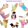 ELBOW KNEE PAYS Animal Pattern Printed Self Lime Elastic Bandage 45m Sports Wrap Tape For Finger Joint First Aid Kit Pet 230614