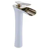 Bathroom Sink Faucets Supply Waterfall Faucet Basin All Copper Black And White Baking Paint Domestic Toilet Wash