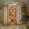 Arkitektur/DIY House Cutebee Book Nook Kit Diy Wood Doll House With Touch Light Elven Paradise Miniature Building Kits Model For Decompression Present 230614