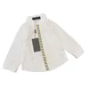 Bébé Garçons Designer Shirt Enfants Blouse Enfants Printemps Chemises À Manches Longues Enfants Lettre Tops Enfants Casual Tshirt Blanc Vêtements