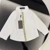 Baby Jongens Designer Shirt Kids Blouse Childrens Lente Lange Mouwen Kids Letter Tops Kinderen Casual T-shirt Witte Kleding