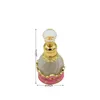 15 ML Portable Voyage Bouteille De Parfum Rechargeable En Verre Moyen-Orient Parfum Récipient D'huile Essentielle avec Cristallites Collées Ojlva