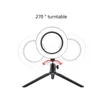 Flash Heads LED Yüzük Işık Stüdyosu Po Video Dimmabable Lamba Tripod Stand Selfie Camer Telefon Ringlight Soyut Aydınlatma Kendi kendine makyaj