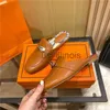 Pantoufles Designer Mules Pantoufles Femmes Mocassins Sandales En Cuir Véritable Luxueux Chaussures Décontractées Mors Demi Glisser Princetown Chaîne En Métal Chaussure peau de vache S J230615