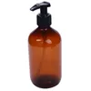 300ml 500ml Brown Lotion Bottle Makeup Bathroom Liquid Shampoo Pump Bottles Travel Dispenser Container for Soap Shower Gel Frrgk