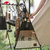 Handverktyg Ultralight 156G Triangle Storage Canvas Bag Rack Side Multi Pocket Hanging Layed Camping Accessories 230614