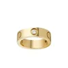 anello di design di lusso placcato oro donna uomo Love Ring gioielli da sposa acciaio al titanio personalizzato semplice coppia fidanzamento moda argento anelli di diamanti