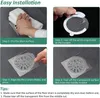 New 10Pcs Disposable Floor Drain Anti-blocking Sink Filter Hair Catcher Strainer Drain Stopper Cover Kitchen Bathroom Accessories