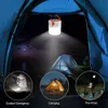 Solar LED -gloeilamp met zijkobse spotlight en telefoonlaad, 5 -modus, hoge heldere zonne -led -lamp voor kamperen wandelvissen noodsituatie