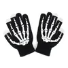 Mode-hiver plein doigt unisexe tricoté squelette gants Ghost Bone écran tactile2485