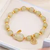 Strand De Nieuwste Chinese Internet Celebrity Hoofd Elastische Armband Kristal Kralen Handleiding Touw Vrouwelijke Sieraden