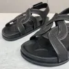 Hoge kwaliteit toteme sandalen Romeinse platte schoenen dames casual designer outdoor luxe slippers dames platte bodem comfortabele strandsandalen