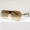 Solglasögon designer 60w Italien Stil Rund Big Face Pure Titanium Men Outdoor Solar Glasses Women Fashion Eyewear 46C4