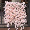 Decorative Flowers Good Quality Artificial Flower Fake Cherry Blossom Vine 180CM Long Haning Garland For Wedding Party Home Decoration 50