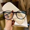 Mode solglasögon ramar designer vanlig glasögon svart ram ultraljus tunn platt lins kan utrustas med myopia glasögon ram 76 hm