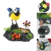 ElectricRC Animals Singing Chirping Bird in Stump Realistic Sounds Movements Sound Activated Battery Operated Birds 230614
