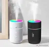 Humidifiers 220ML Mini Car Air Humidifier USB Ultrasonic Essential Diffuser Smart Purifier Home Aroma Mist LED Night Light