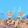 Decoratieve Objecten Beeldjes 6 Stuks Bloemenfee Pixie Fly Wing Miniaturen Meisje Beeldjes Fairy Tuin Accessoires Poppenhuis Ornament Tuin Decor 230614