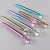 Ny Metal Glitter Crystal Ballpoints Pen Diamond Ballpoint Pences StudentSchool Gift Stationy Office Skrivande signaturförsörjning CXPTO