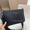 Designer-Kreuzkörper für Männer und Frauen Nylon Schwarzer Brustbeutel Crossbody Taschen Zwei-teiliger Münzbeutel Hochwertige Ladies Messenger Schulter Geldbeutel