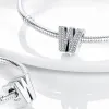 Dla Pandora Charms Sterling Silver Peads Plata de Ley 925 Srebrny kolor 26 litera Charmes Ciondoli DIY