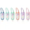 Hand Sanitizer Bottle Holder 30ml Travel Size Portable soft silicone Cover with Keychain hand soap bottle bag Uepvk