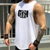 Tanktops voor heren Katoen Workout Gym Tanktop Mens Muscle Sleeveless Sportswear Shirt Stringer Fashion Clothing Bodybuilding Singlets Fitness Vest 230615