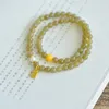 Lien Bracelets Style Chinois Naturel Hetian Jade Double Cercle Boule Bracelet Femmes Simple Bénédiction Carte