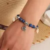 Fait à la main femmes coquille perles tortue de mer perlée bohème océan Style coloré élastique Bracelet été bijoux cadeau